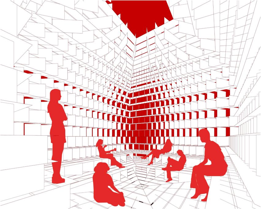 Interior diagram of Pavilion of the Moment