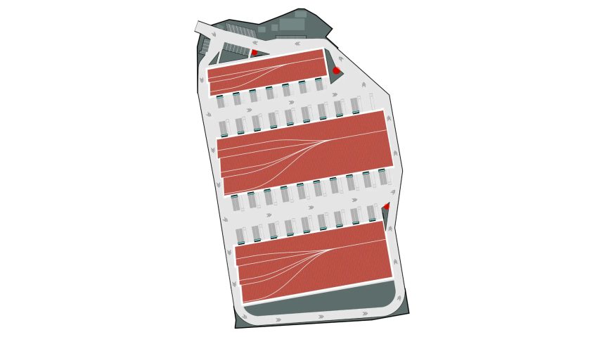 Site plan of Prostir Business Hub by Aranchii Architects
