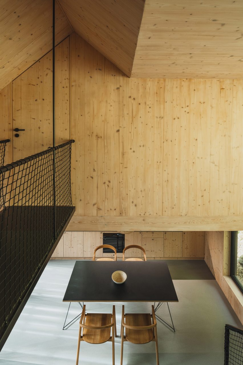 Inside Czech cabin near Sazava River