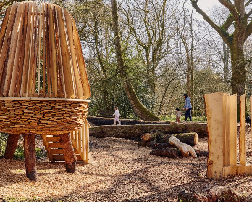 Silk Wood Playscape at Westonbirt Arboretum by Pearce+, Invisible Studio and Lean Structures
