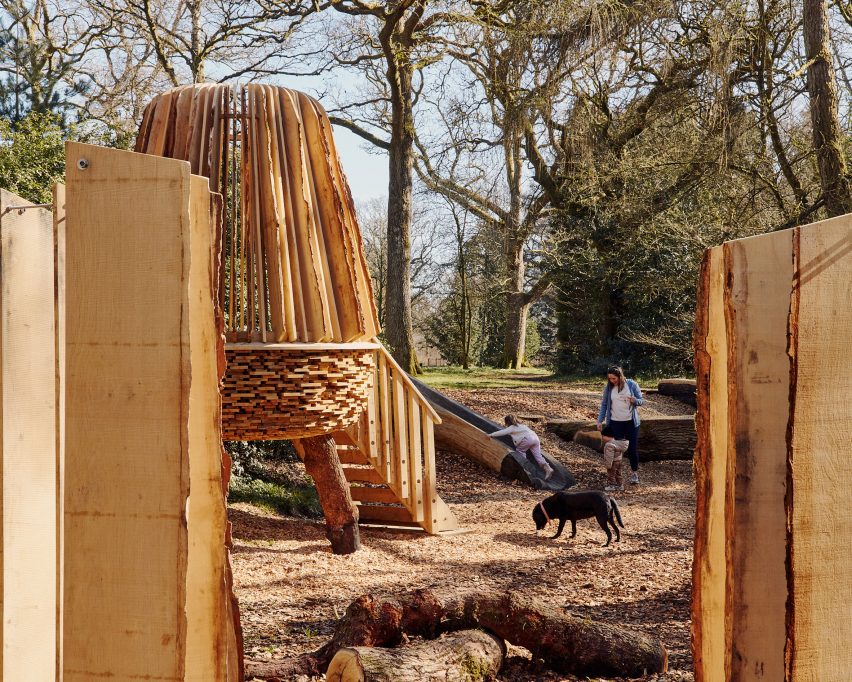 Silk Wood Playscape at Westonbirt Arboretum by Pearce+, Invisible Studio and Lean Structures