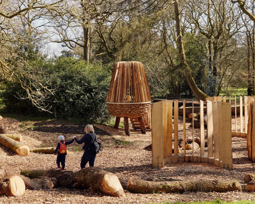 Silk Wood Playscape at Westonbirt Arboretum by Pearce+, Invisible Studio and Lean Structures