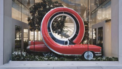 Alex Chinneck Dior window