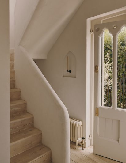 Interior view of updated historic home by Studio Hallett