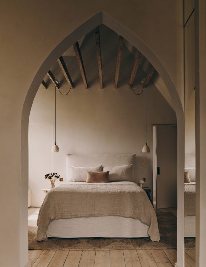 Bedroom interior at renovated home in London