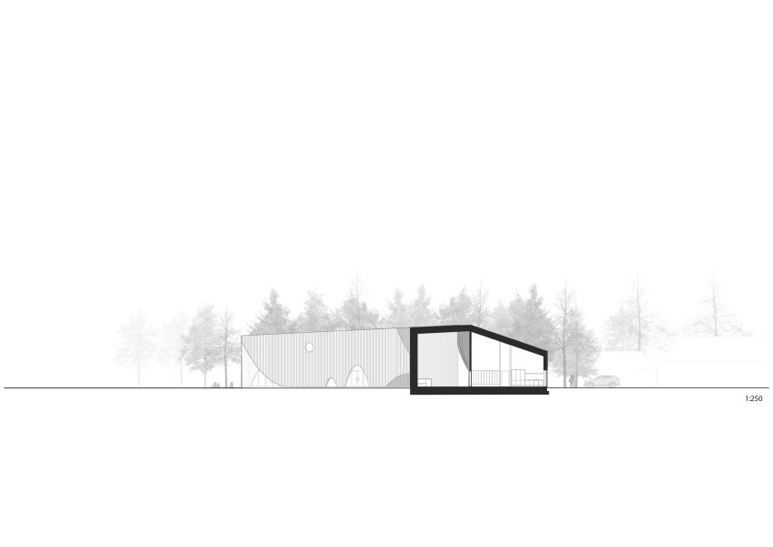 Section of Ishøj Theatre by Svendborg Architects and Wohlert Arkitekter
