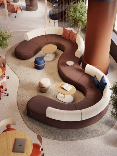 Terrain modular seating by Webb for Connection