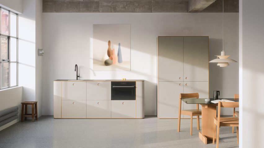 Tiny Kitchen Green Line by Neuvermoebelt
