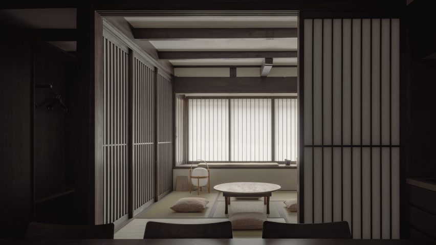 Interior of Toune rental home