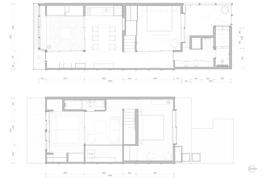 Plan of Toune rental home