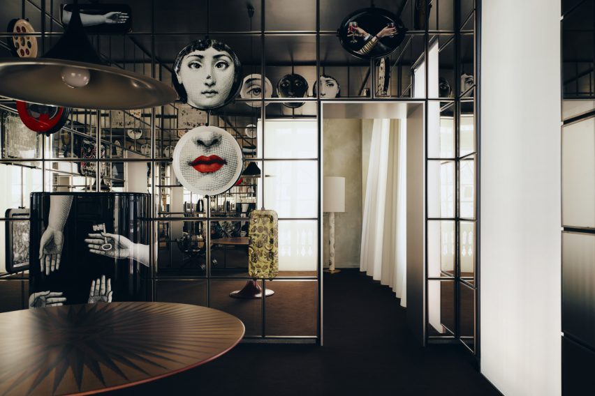 Interior of Fornasetti store