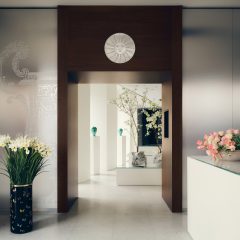 Fornasetti store with steel walls