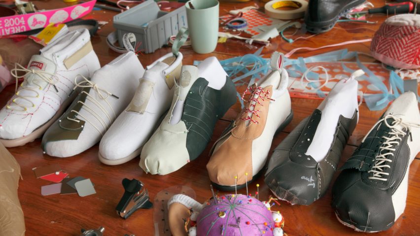 an image displaying production of shoes