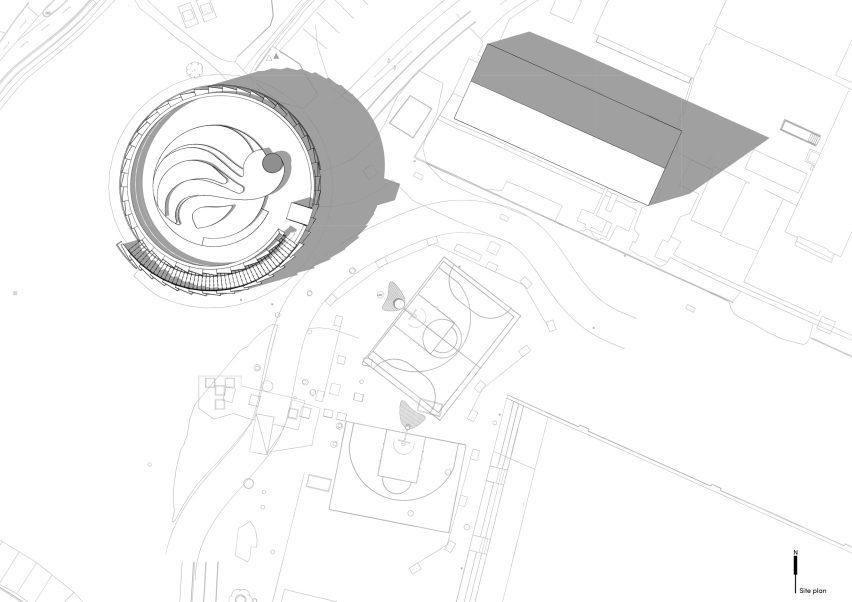 Plan of Pumping station by Ginneruparkitekter