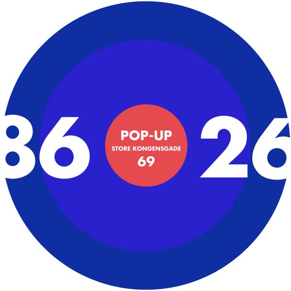 Poster graphics for Blå Station pop-up exhibition