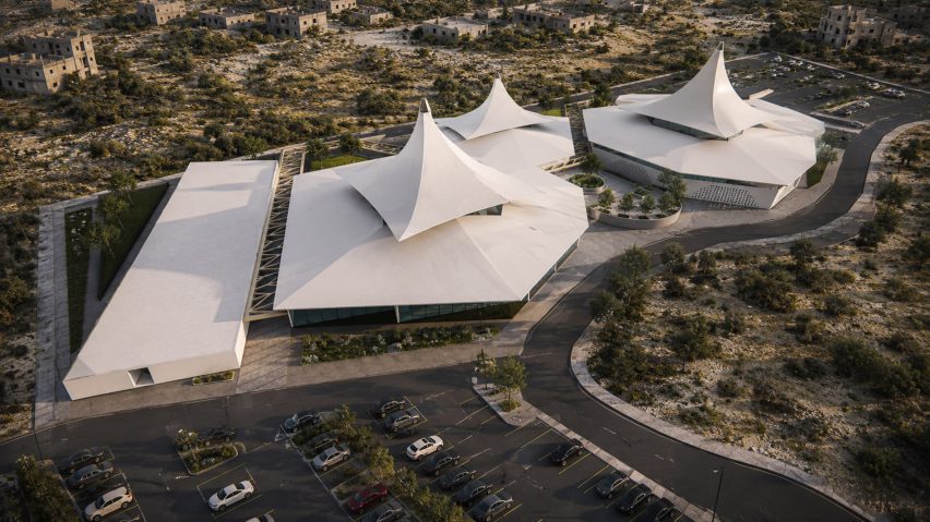 Render of a culture centre