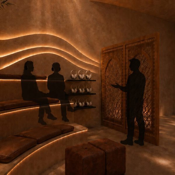 Render of a a language and cultural immersion center