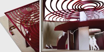 Render of a model for a cultural centre