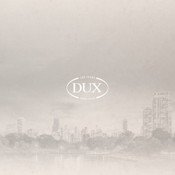 Poster graphics for DUX exhibition