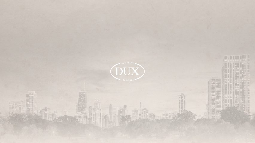 Poster graphics for DUX exhibition
