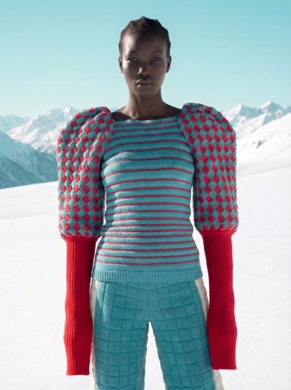 Alpine-inspired textile designs by Gwen Fabra Davies