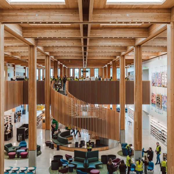 Photo of wooden hall