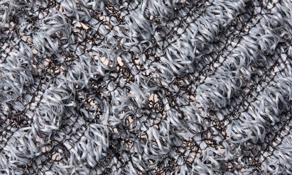 Magnified image of a woven fabric.