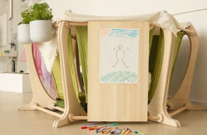 Photo of wooden sensory design project