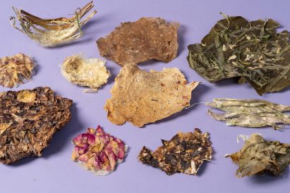 Photo of material made from botanic waste