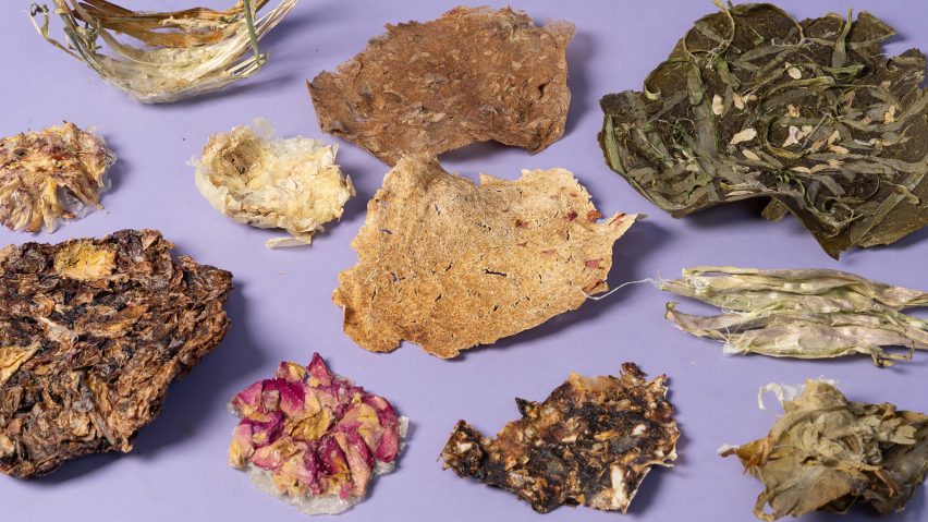 Photo of material made from botanic waste