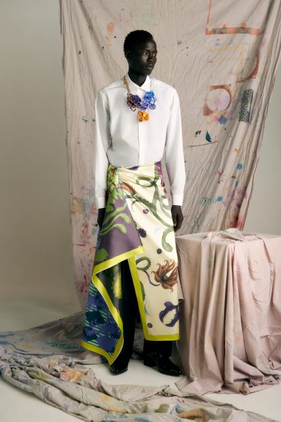 A fashion collection featuring carnivorous plants and flowers