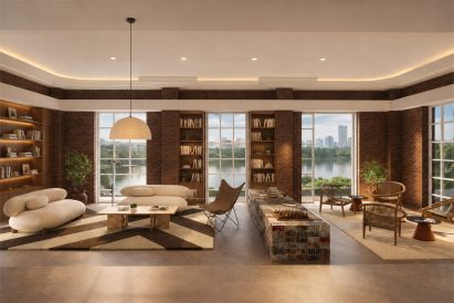 Render of an eco wellness hotel
