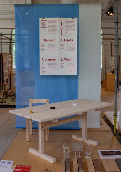 Photo a table and furniture models
