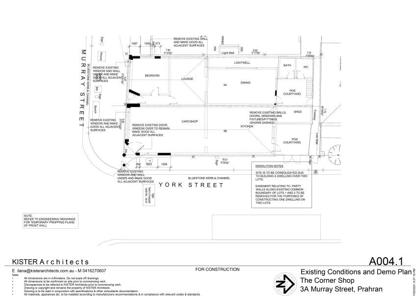 The Corner Shop plans
