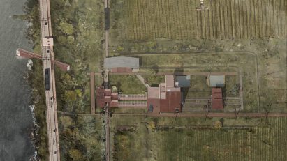 Render of a factory