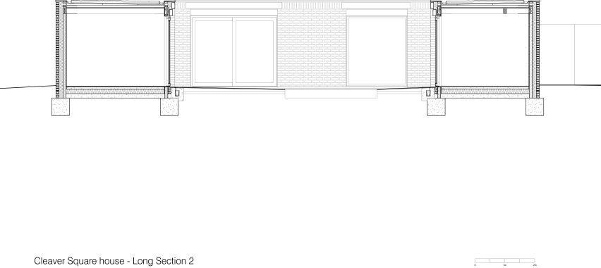 IBLA Walled Courtyard Long Section