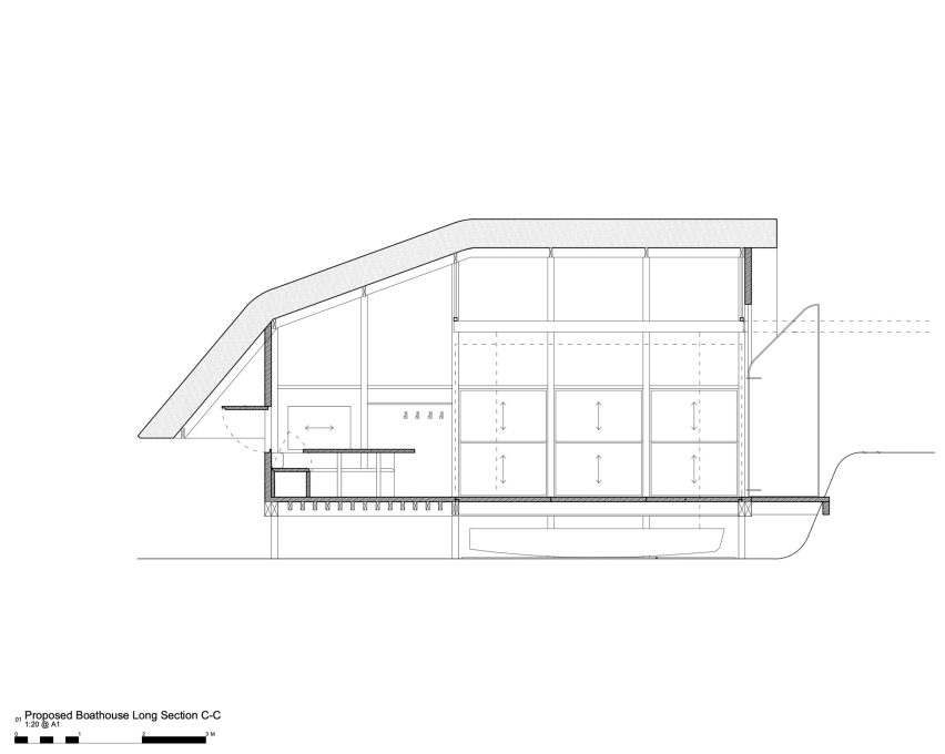 Section of the Alde Boathouse by Richard Parr Associates