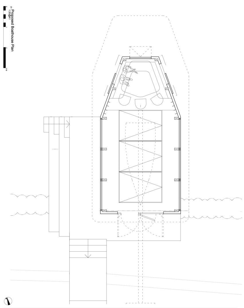 Floor plan of the Alde Boathouse by Richard Parr Associates