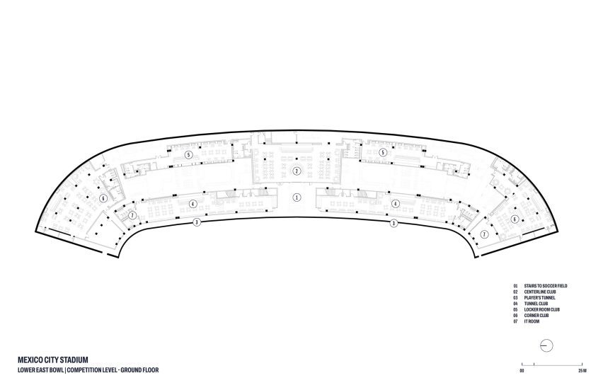 Azteca Stadium interior plans