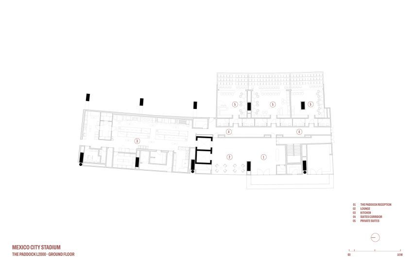 Azteca Stadium interior plans