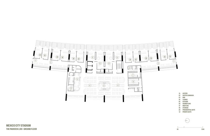 Azteca Stadium interior plans