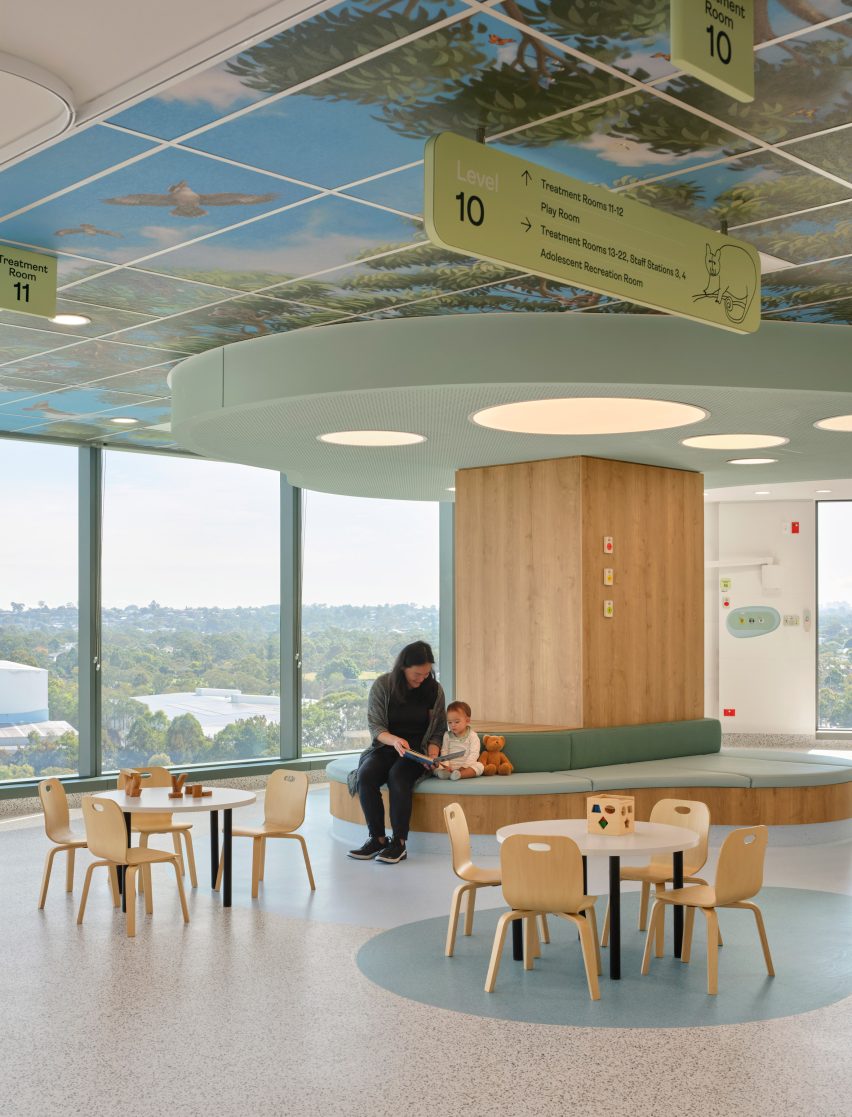 Billard Leece Partnership Children’s Hospital Sydney waiting area