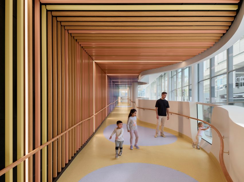 Billard Leece Partnership Children’s Hospital Sydney curved pathway