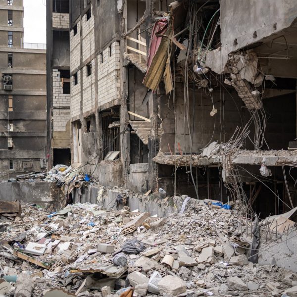 Building damage in Beirut, Lebanon