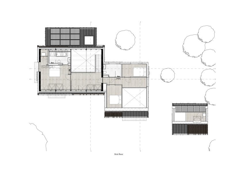 Plan of Longhouse Farm by Bastiaan Jongerius Architecten