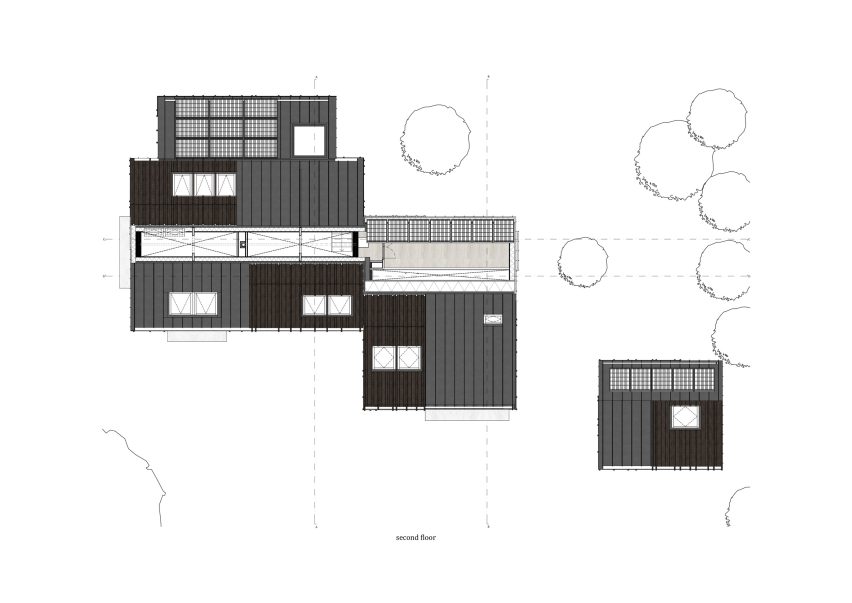 Plan of Longhouse Farm by Bastiaan Jongerius Architecten