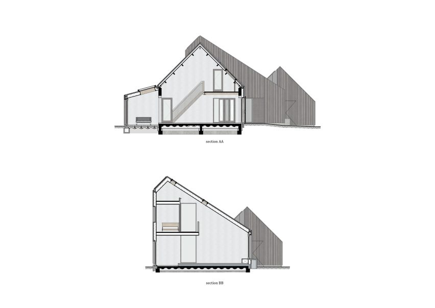 Section of Longhouse Farm by Bastiaan Jongerius Architecten