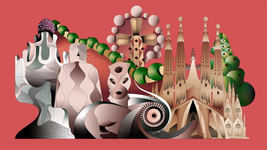 Gaudí Centenary series illustration