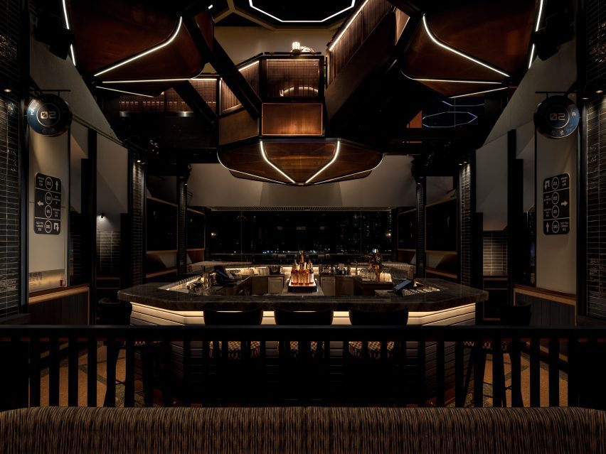 Genso restaurant at Hong Kong's Sha Tin Racecourse, designed by Joyce Wang Studio