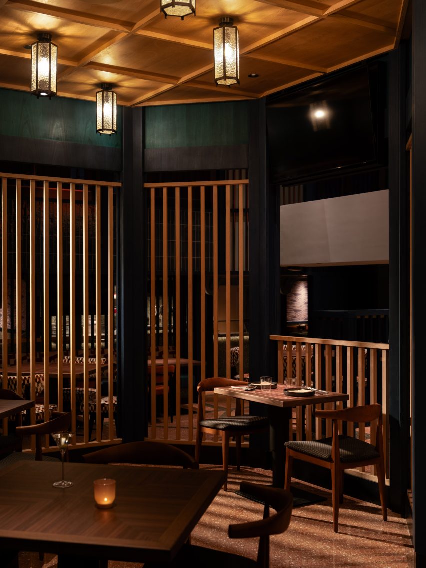 Genso restaurant at Hong Kong's Sha Tin Racecourse, designed by Joyce Wang Studio